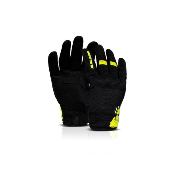 M-Gloves nero-giallo