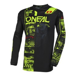 Element Jersey Attack V.23 Black Neon Yellow