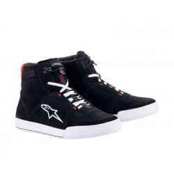 Chrome Shoes Black White Bright Red