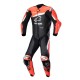 GP Plus V4 Leather Suit BLK RED FLU WHT