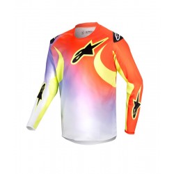 Racer lucent Youth Jersey White Neon Red Yellow Fluo
