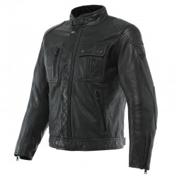 Atlas Leather Jacket Black