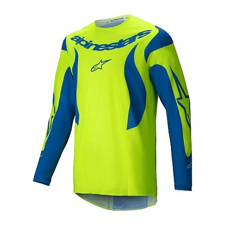 Fluid Haul Jersey Yellow Fluo Blue