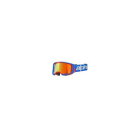 Vision 8 Wordmark Blu Orange Mirror Red