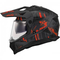MX702 Pioneer Crazy Matt Black Red