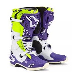 Tech 10 White Purple Yellow Fluo