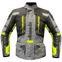 Textile Jacket Black Grey Yellow Fluo NJ-203328-BK