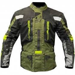 Textile Jacket Black Military Green Black