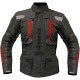 Textile Jacket Black Red Fluo Silver Reflective
