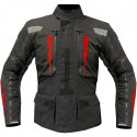 Textile Jacket Black Red Fluo Silver Reflective