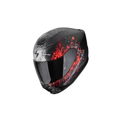 Exo-391 Nero Opaco Argento Rosso