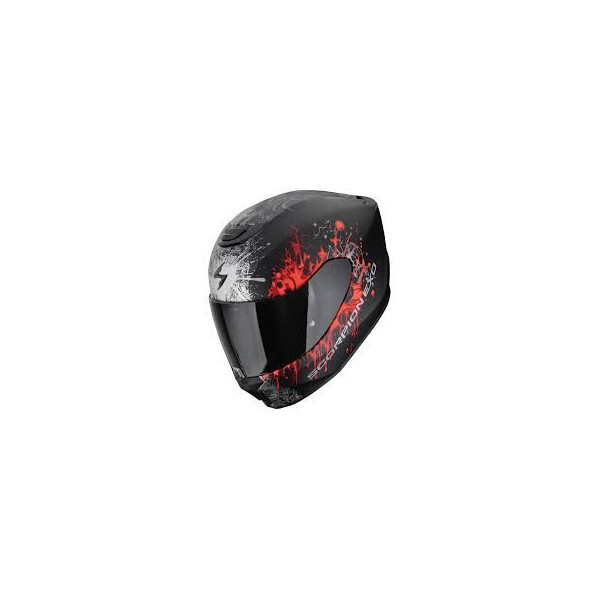 Exo-391 Wolf Nero Opaco Argento Rosso
