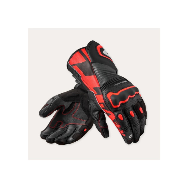 Argon 3 Gloves Black Neon Red