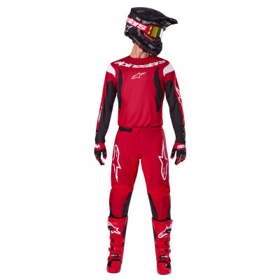 Fluid Haul Jersey Bright Red Black | Ricci Moto