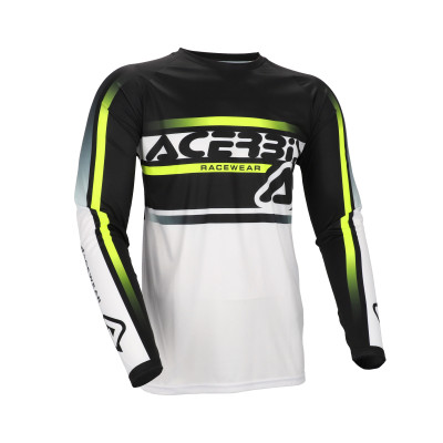 Linear Lugo Jersey Black White | Ricci Moto