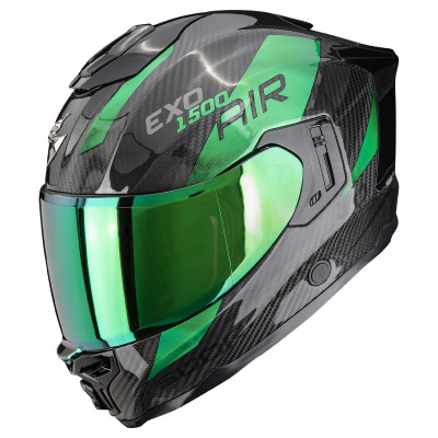 Exo-1500 Carbon Air Platted Nero Verde | Ricci Moto
