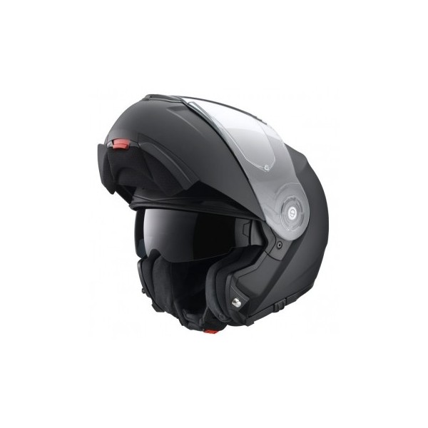 CASCO MOTO MODULARE SCHUBERTH C3 PRO MATT BLACK NERO OPACO SOLID MONO IN  FIBRA