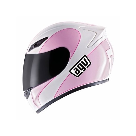 Casco integrale moto Agv - K4 Bianco-pink