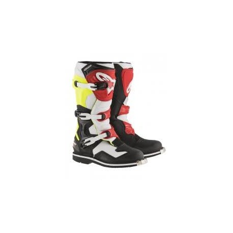 TECH 1 Black White Yellow Fluo Red