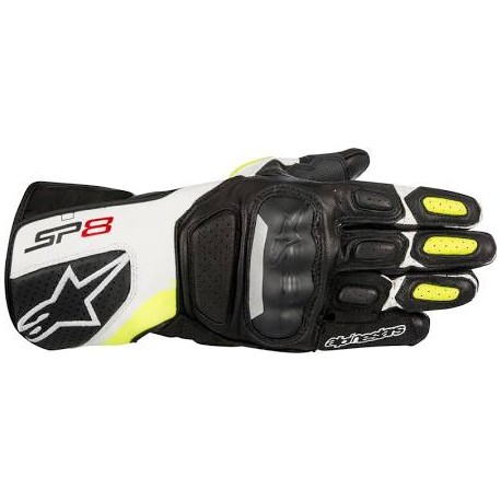Sp-8 V2 Gloves Black White Yellow Fluo