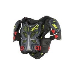 A-10 Full Chest Protector Antracite Black Red