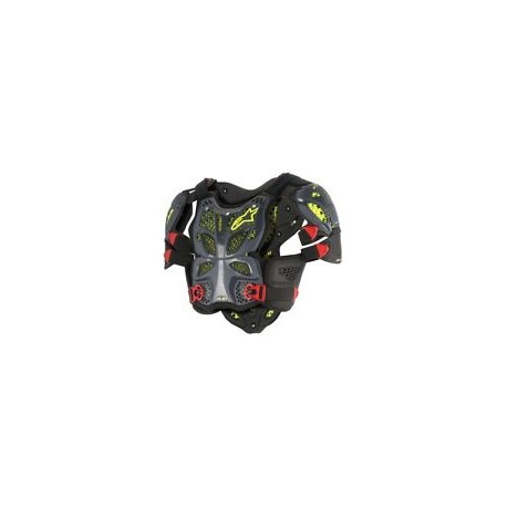 A-10 Full Chest Protector Antracite Black Red