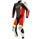 Missile Leather Suit Tech-air Black White Red Yellow