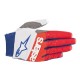 Racefend Gloves White Red Blue