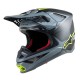 Supertech S-M Meta Helmet Black Gray Yellow Carbon