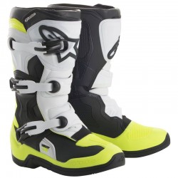 Tech 3s Youth Black White Yellow fluo
