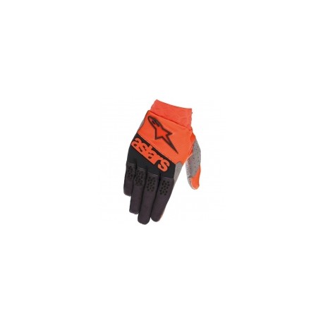 Racefend Gloves Orange Fl Black