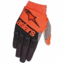 Racefend Gloves Orange Fl Black