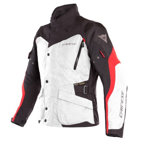 Tempest 2 Lady D-Dry Jacket Light-gray Black Tour Red