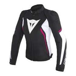 Avro D2 tex Lady Jacket Black/White/Fuxia