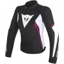 Avro D2 tex Lady Jacket Black/White/Fuxia