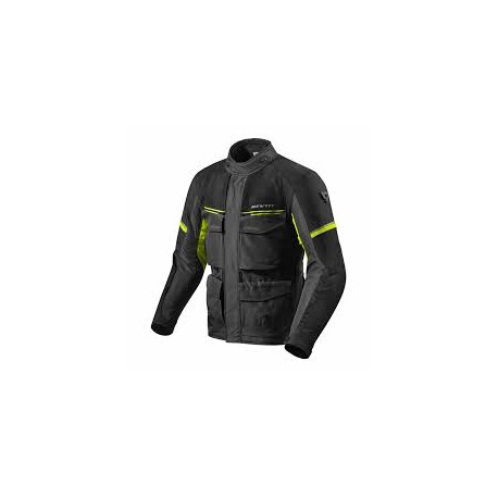 Outback 3 Jacket black Neon Yellow