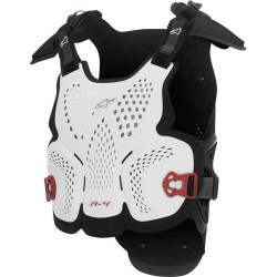 A-4 Max Chest Protector White-Black-Red