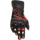 Twin Ring Leather Glove Black-Red