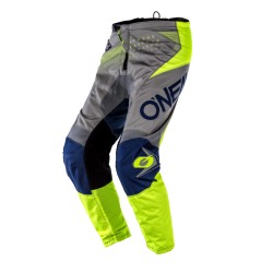 Element Pants Factor Gray-Blue-Neon Yellow