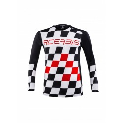 Mx Start e Finish Jersey Nero-Rosso