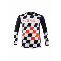 Mx Start e Finish Jersey Nero-Arancio