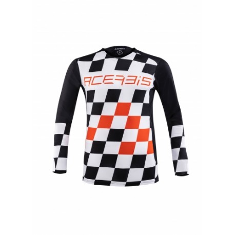 Mx Start e Finish Jersey Nero-Arancio