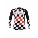 Mx Start e Finish Jersey Nero-Arancio