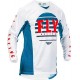 Maglia Cross Kinetic Blu bianco Rosso