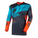 Element Youth Jersey Factor Gray Orange Blue