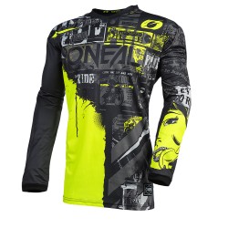 Element Youth Jersey Ride Black Neon Yellow