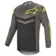 fluid Speed Jersey Dark Grey Yellow Fluo