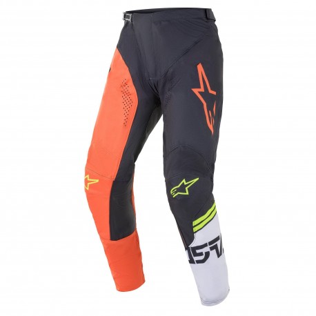 Racer Compass Pants Orange Antracite Off Wh