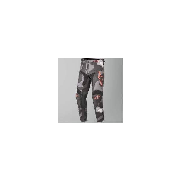 Youth Racer Tactical Pants Grey Camo Red Fl