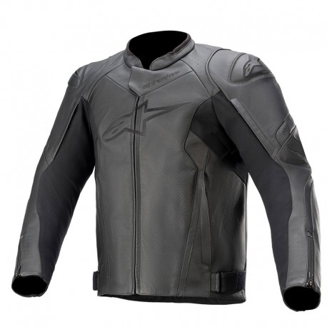 Faster V2 Leather Jacket Black